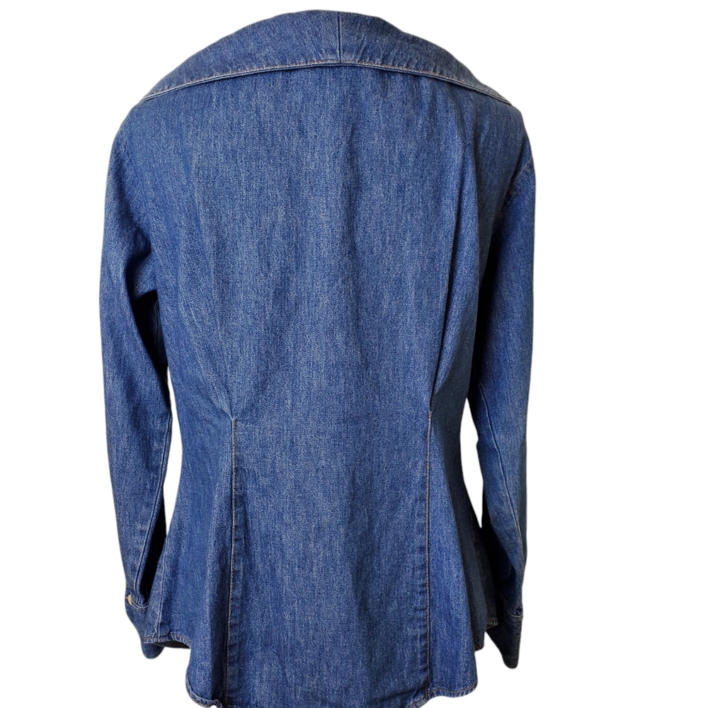 Express vintage long sleeve denim shirt sz 9 - Picture 2 of 9